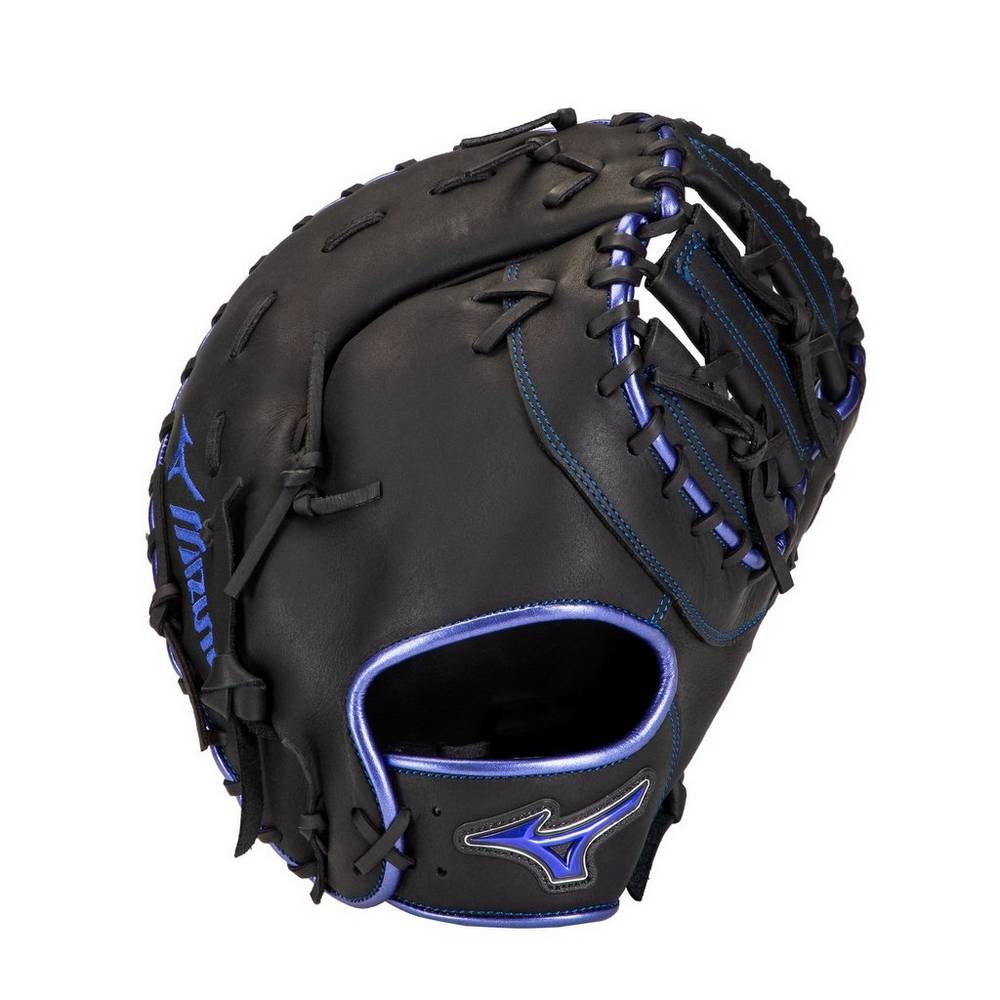 Mizuno MVP Prime SE First Base 12.5" - Erkek Catchers Mitt - Siyah/Kraliyet Mavisi Türkiye (TXIURG-2